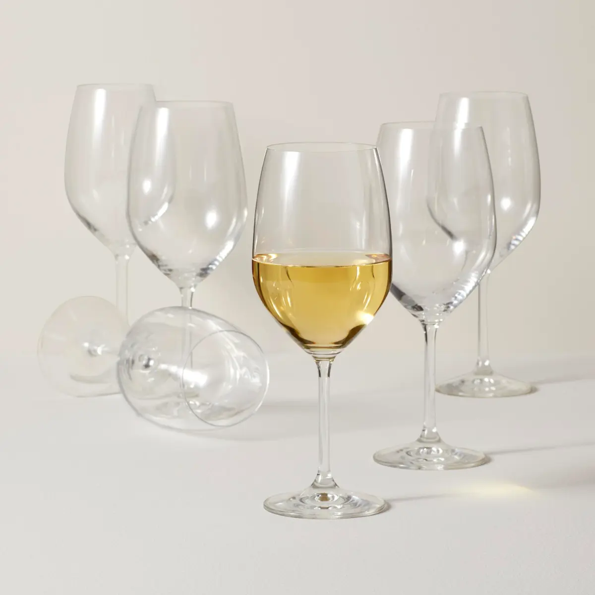 Lenox Tuscany Classics White Wine Glass Set, 6 Pack, 21 oz | Elegant European Glassware - view 4