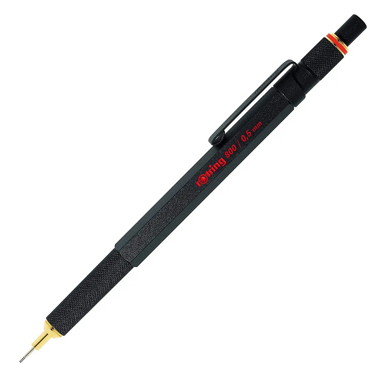 rOtring 800 Retractable Mechanical Pencil 0.5mm Black Metal Barrel | Drafting, Engineering, Architecture Professionals - main product image