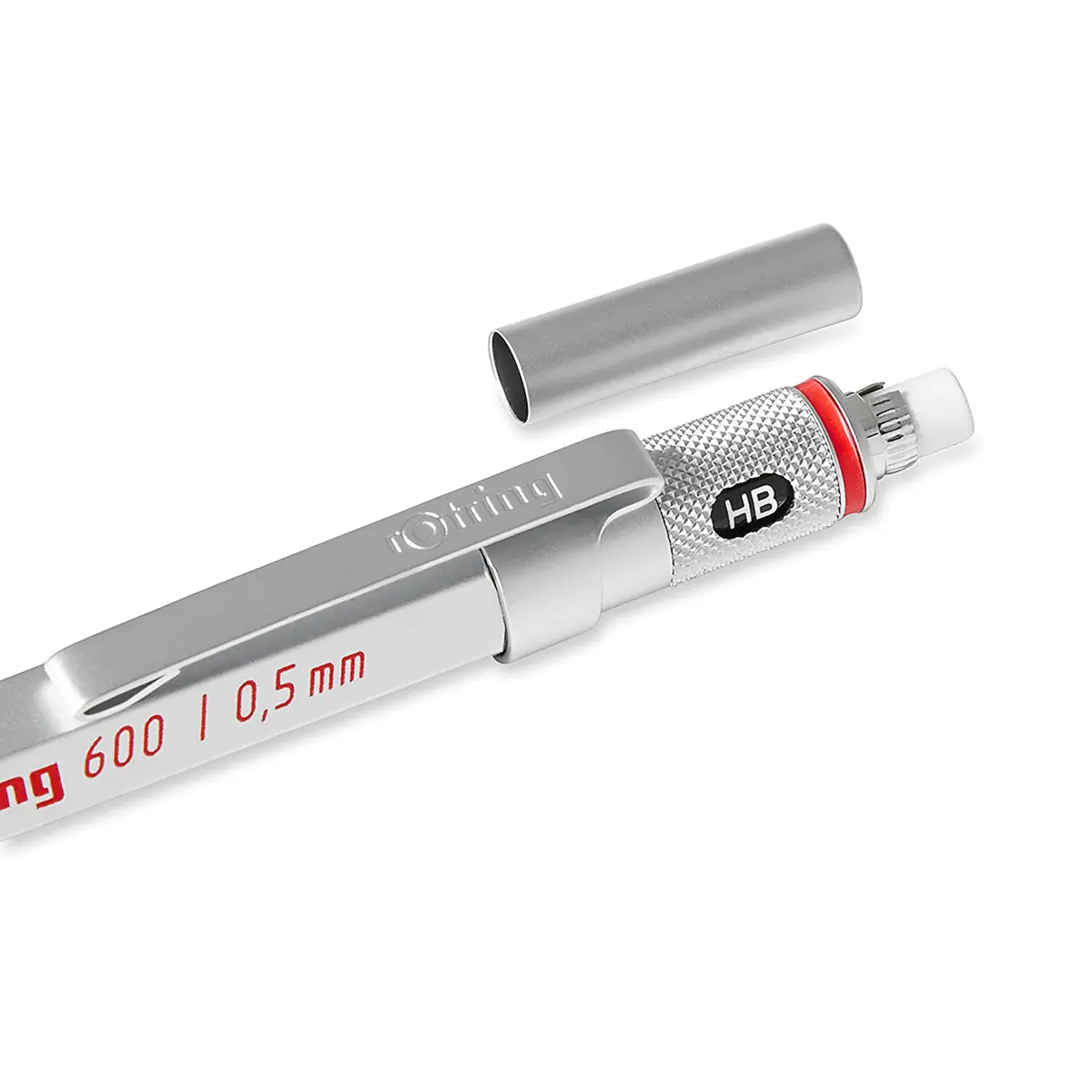 rOtring 600 Mechanical Pencil, 0.5 mm, Silver Barrel | Precision Writing Instrument - view 3