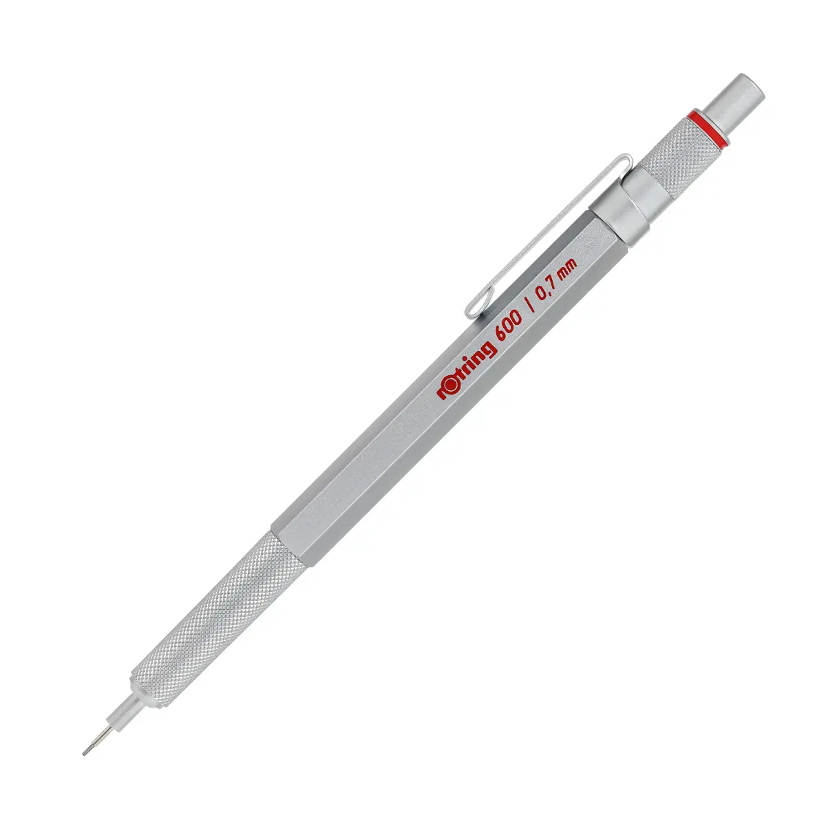 rOtring 600 Mechanical Pencil 0.7mm Silver Metal Barrel | Precision Writing Instrument for Technical Drawing - main product image