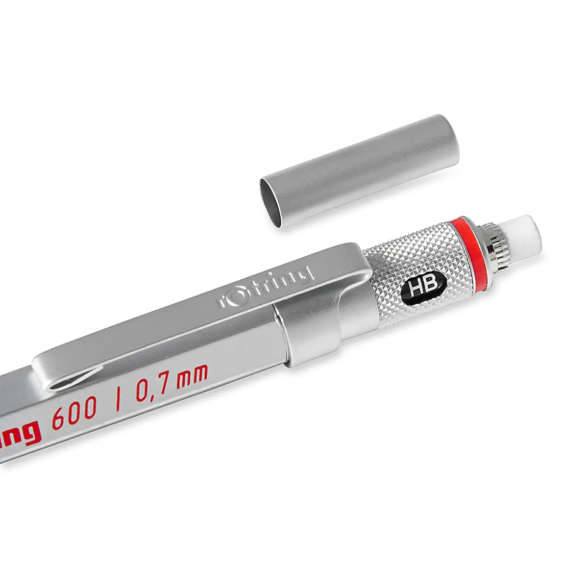 rOtring 600 Mechanical Pencil 0.7mm Silver Metal Barrel | Precision Writing Instrument for Technical Drawing - view 3