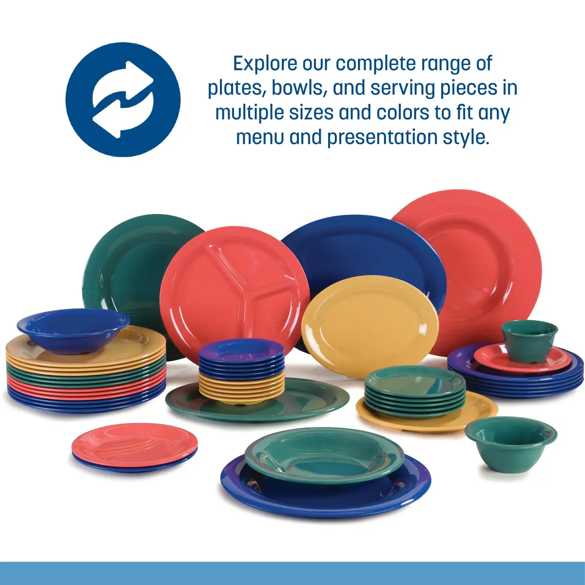Carlisle FoodService Dallas Ware Plastic Divided Plate 9 Inches | Heavyweight Melamine, 3 Compartments, Tan, Pack of 24 - view 5