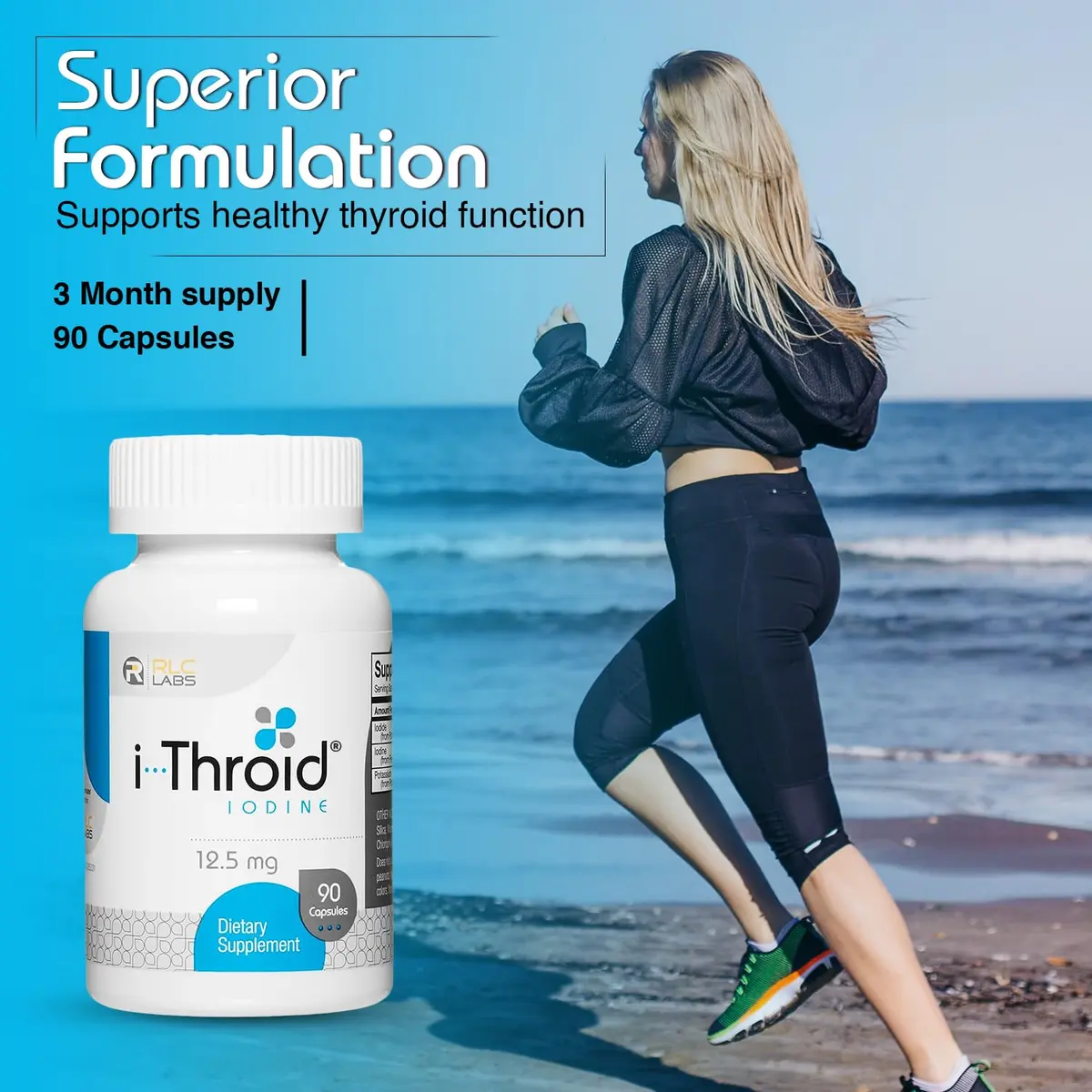 RLC Labs i-Throid 12.5 mg | Thyroid Support for Hypothyroidism - view 3