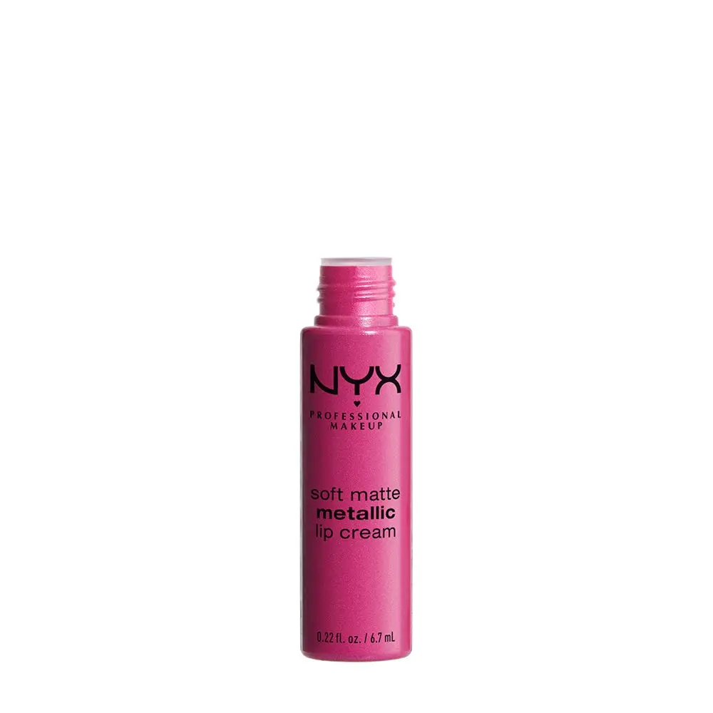 NYX PROFESSIONAL MAKEUP Soft Matte Metallic Lip Cream Paris Mid-Tone Mauve-Pink 6.5ml (0.22 Fl Oz) | PETA-Certified Cruelty-Free Metallic Matte Finish - view 3