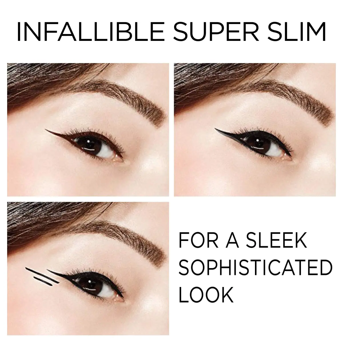 L'Oreal Paris Infallible Super Slim Liquid Eyeliner Black 0.034 fl oz (1 ml) | Ultra-Fine Felt Tip for Precise Lines - view 3