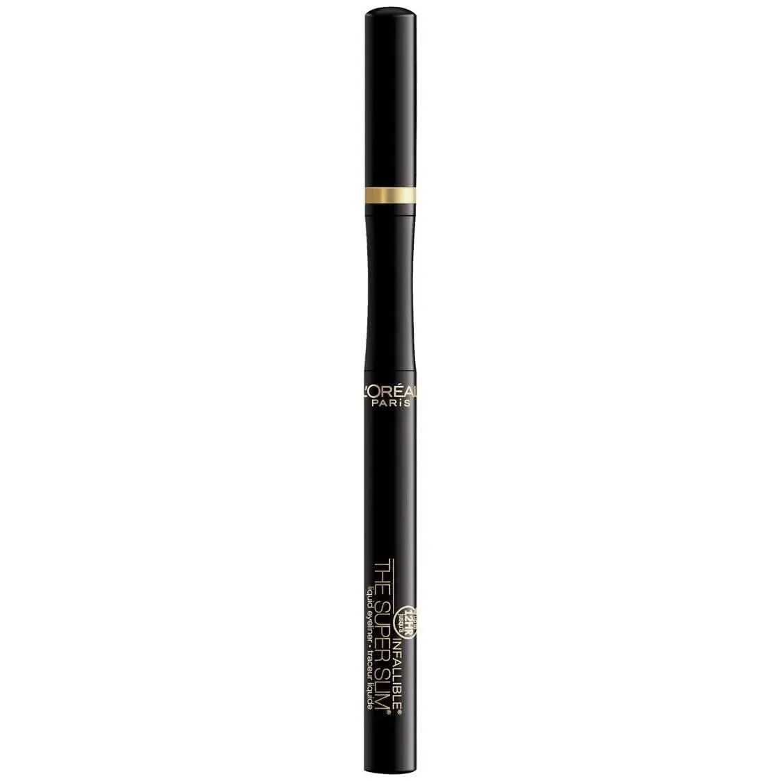 L'Oreal Paris Infallible Super Slim Liquid Eyeliner Black 0.034 fl oz (1 ml) | Ultra-Fine Felt Tip for Precise Lines - view 4