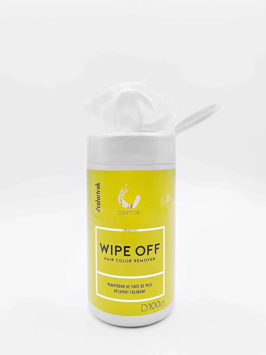 Colortrak Gentle Hair Color Remover Wipes, Moist, Non-irritating Towelettes, Formulated with Aloe, Easily Remove Hair Color Stains from Skin, Convenient Canister, 100 Wipes - view 2