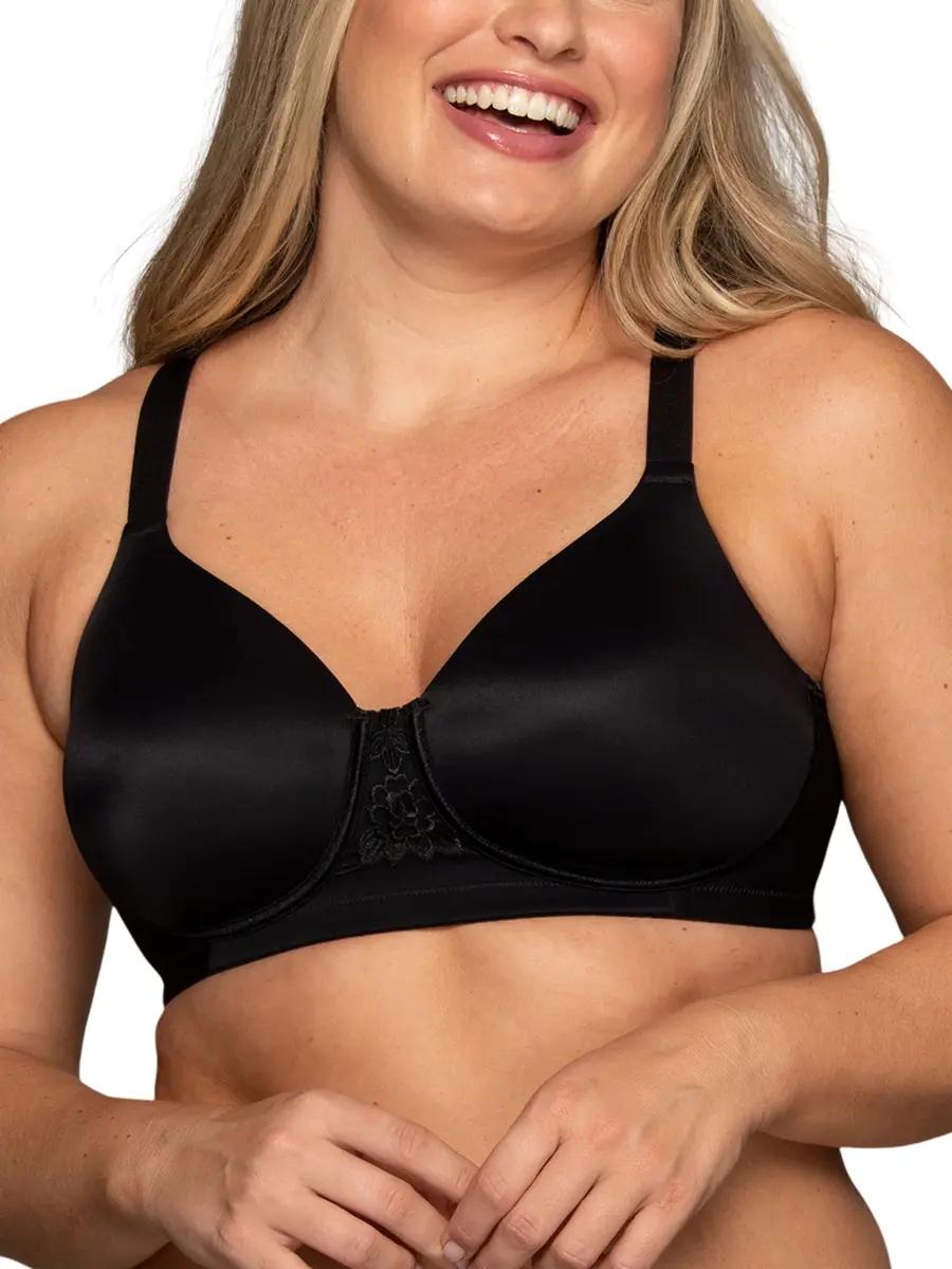 Vanity Fair Full Figure Support Bra Wirefree 40DD | 4-Way Stretch Fabric, Lightly Lined Cups - main product image