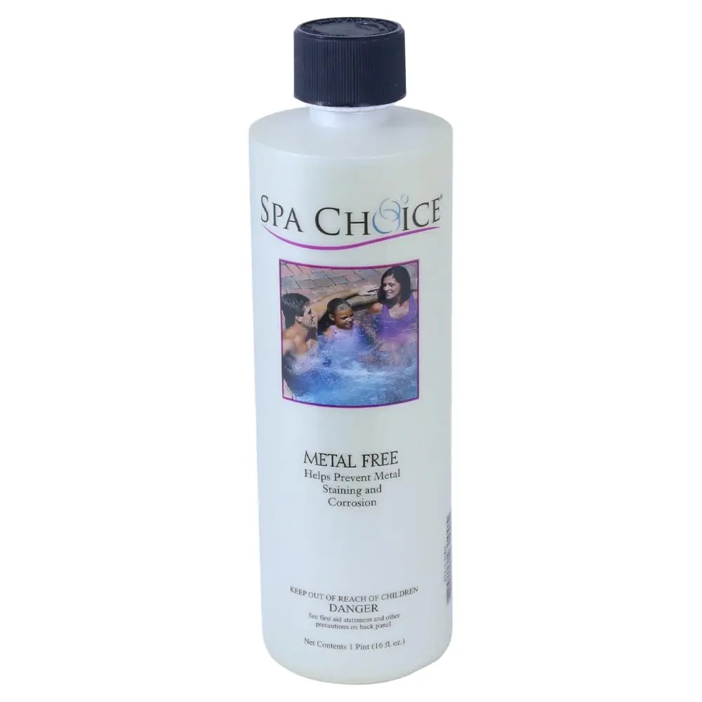 SpaChoice 1-Pint Premium Metal Free Water Treatment for Spa & Hot Tub | Prevents Metal Staining & Corrosion - main product image