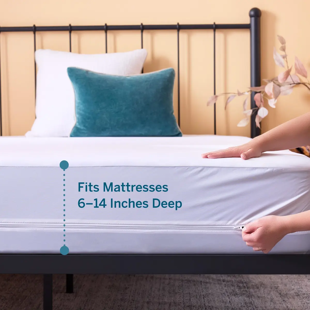 LUCID Waterproof Mattress Encasement Queen Size | 6-Sided Full Protection, Breathable & Quiet - view 5