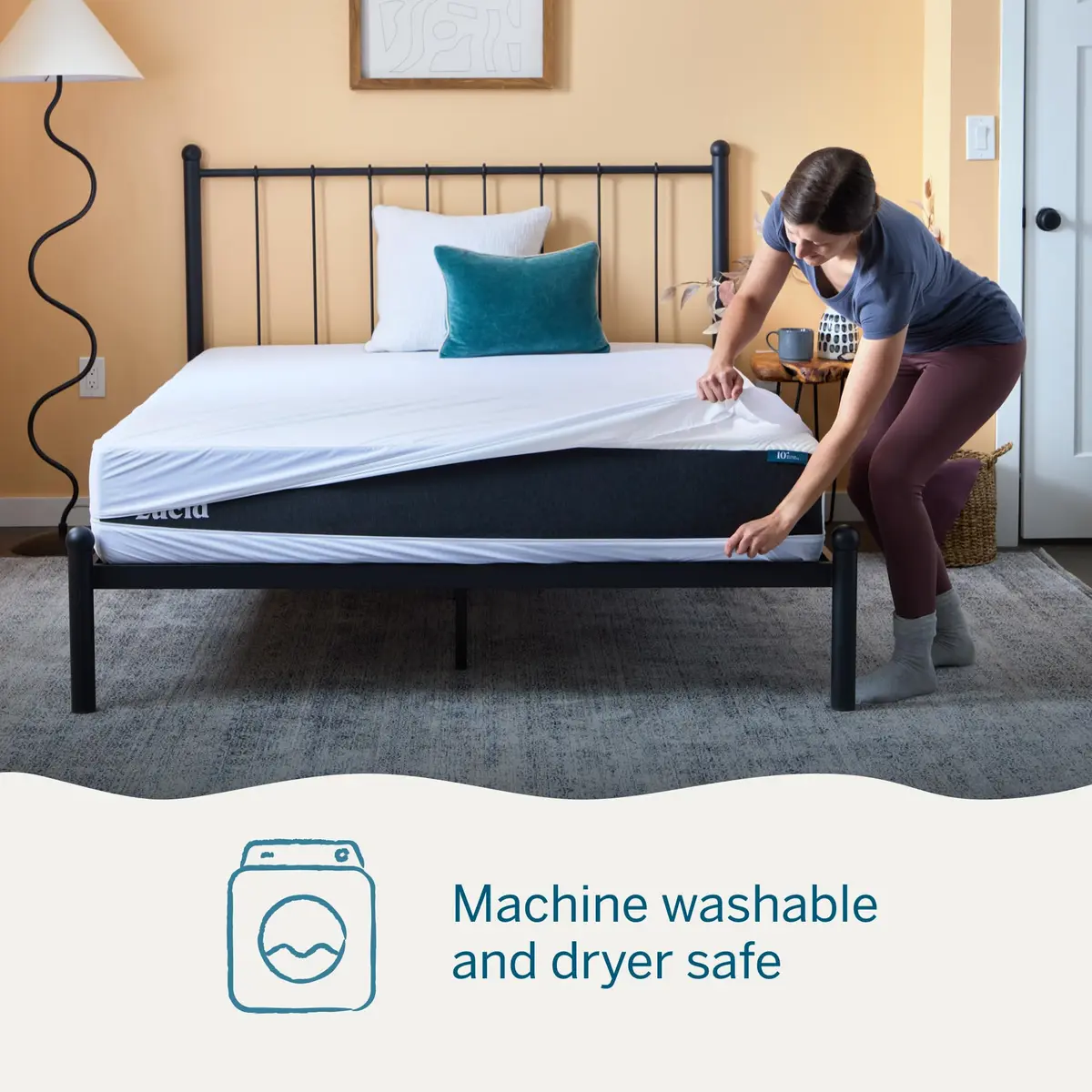 LUCID Waterproof Mattress Encasement Queen Size | 6-Sided Full Protection, Breathable & Quiet - view 7