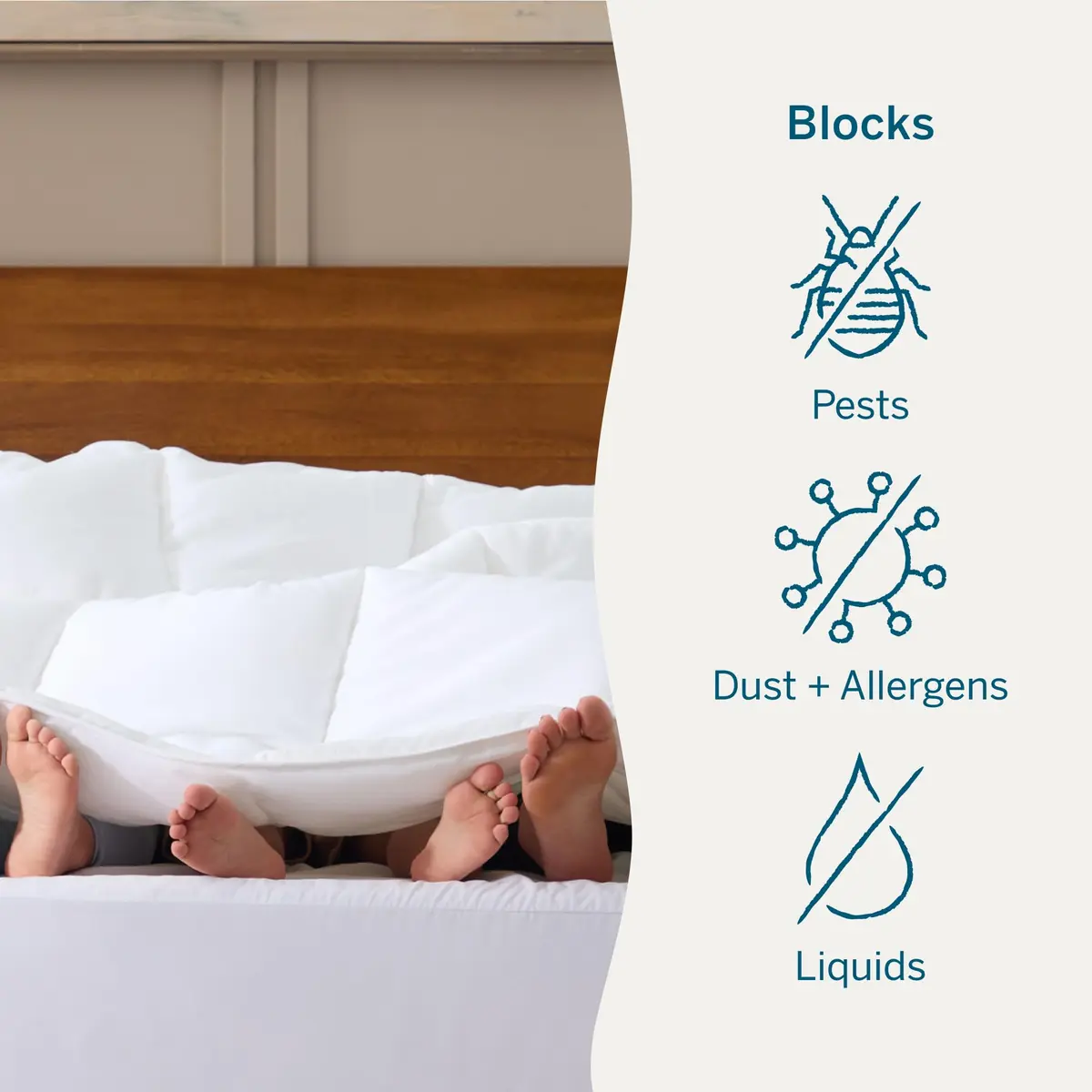 LUCID Waterproof Mattress Encasement Queen Size | 6-Sided Full Protection, Breathable & Quiet - view 4