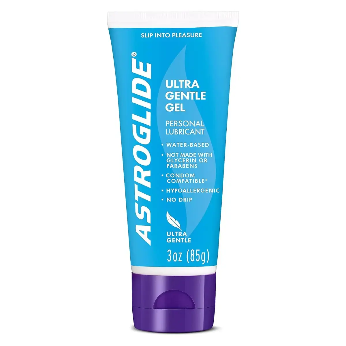 Astroglide Ultra Gentle Gel Lube 88.7ml (3 Fl Oz) | Hypoallergenic Water-Based Personal Lubricant - main product image