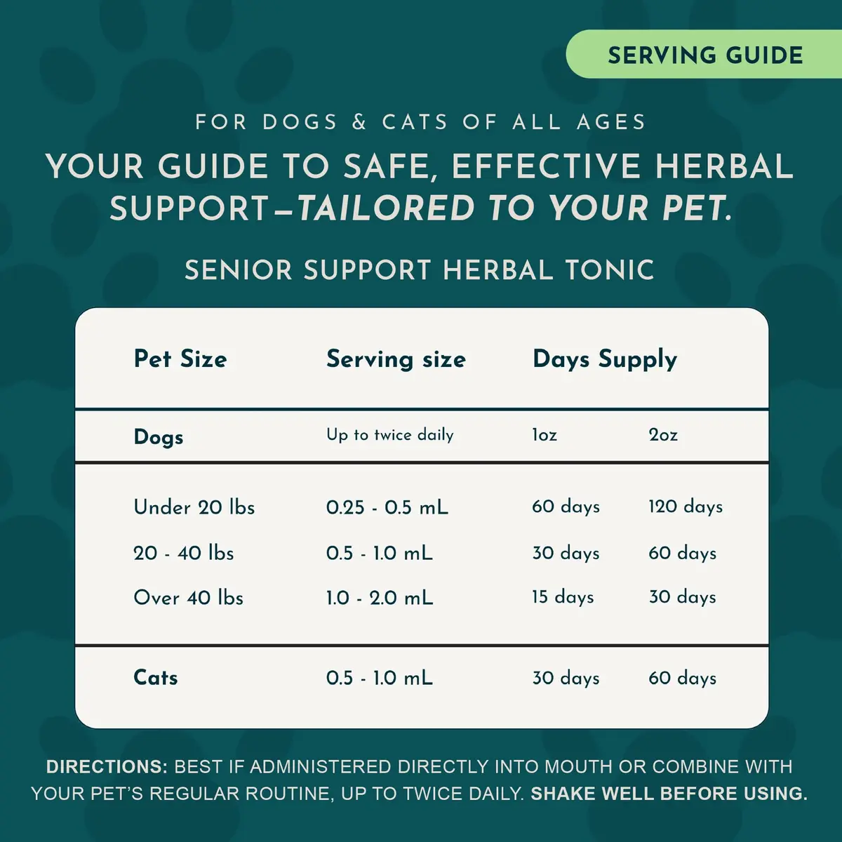 Animal Essentials Senior Support for Dogs & Cats Supplement - 2 fl Oz | Supports Mental & Physical Well-Being - view 5