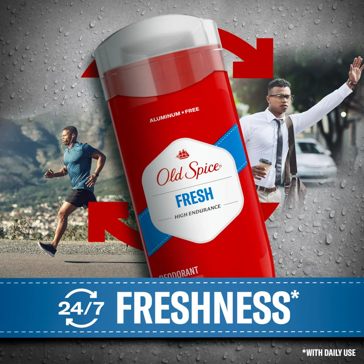Old Spice High Endurance Aluminum Free Deodorant for Men, Fresh Scent, 6 oz (Pack of 2) | 48-Hour Odor Protection - view 4