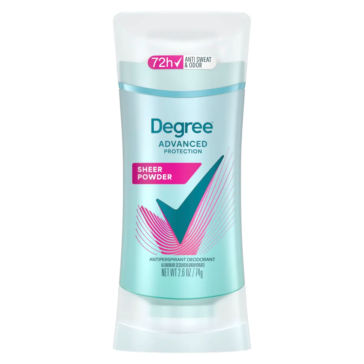 Degree Sheer Powder Advanced Protection Antiperspirant Deodorant for Women, 2.6 oz | 72-Hour Sweat & Odor Control, Body Heat Activated - main product image