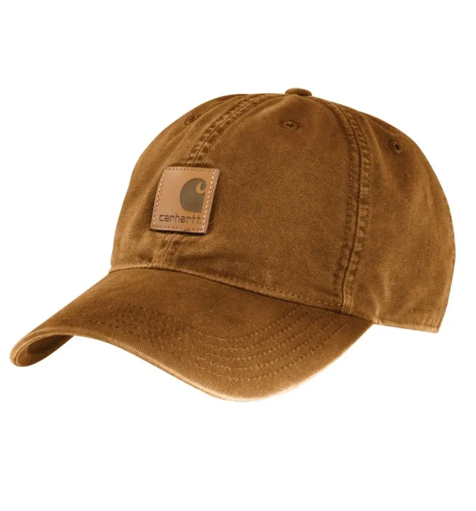 Carhartt Men's Canvas Cap, Carhartt Brown, One Size | Moisture-Wicking Coolmax Sweatband - main product image