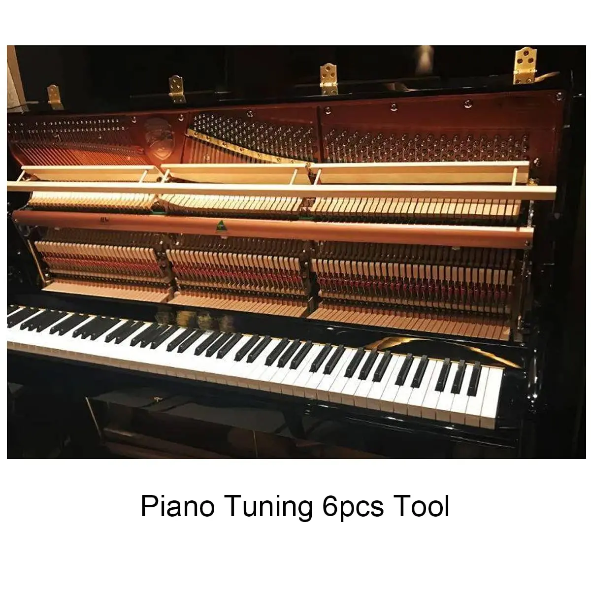Ecloud Shop Piano Tuning Kit with L-Shape Hammer, Rubber Mutes & Temperament Strip | 6-Piece Set - view 5