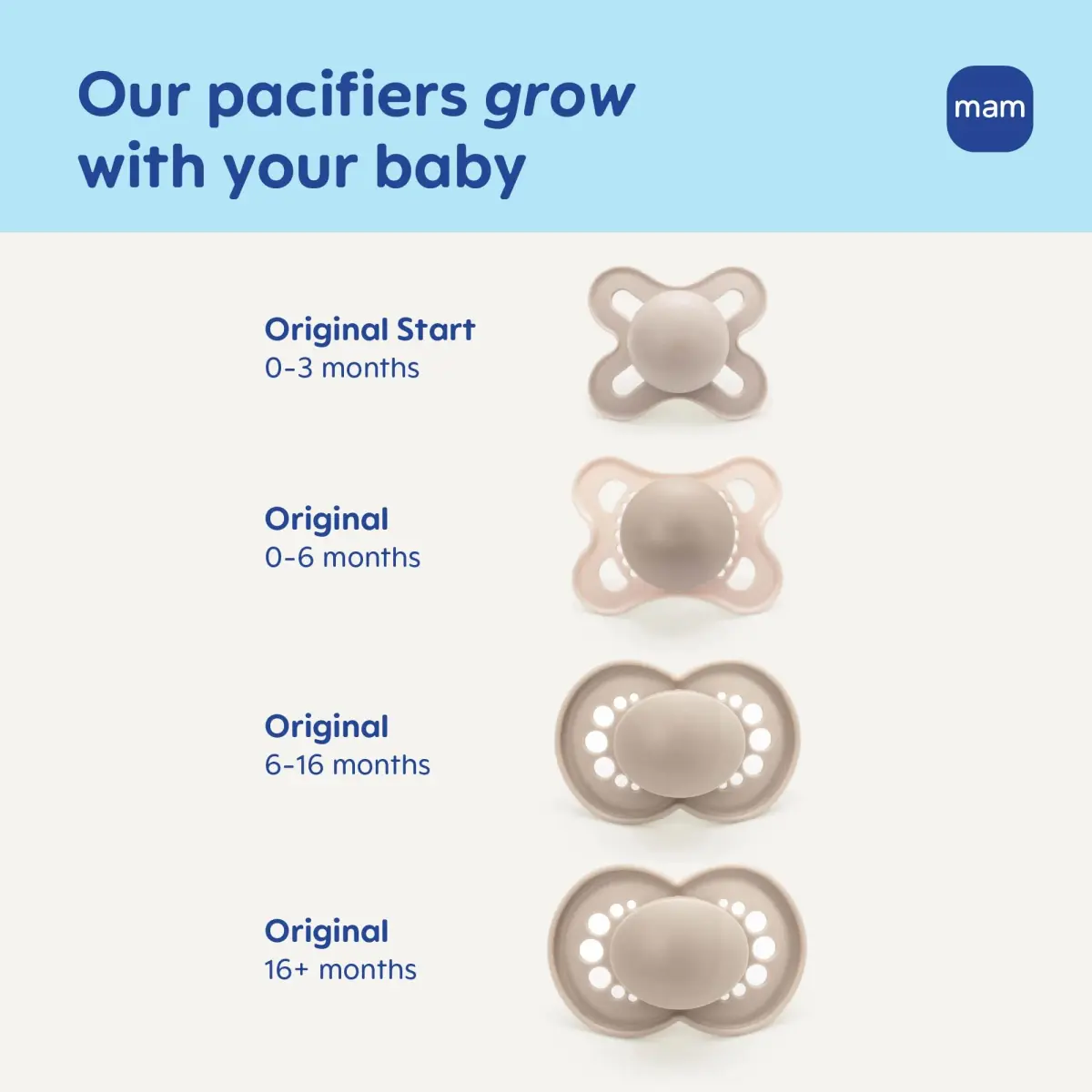MAM Original Start Baby Pacifiers 0-3 Months SkinSoft Silicone, 2 Pack | Developed with Orthodontists - view 7