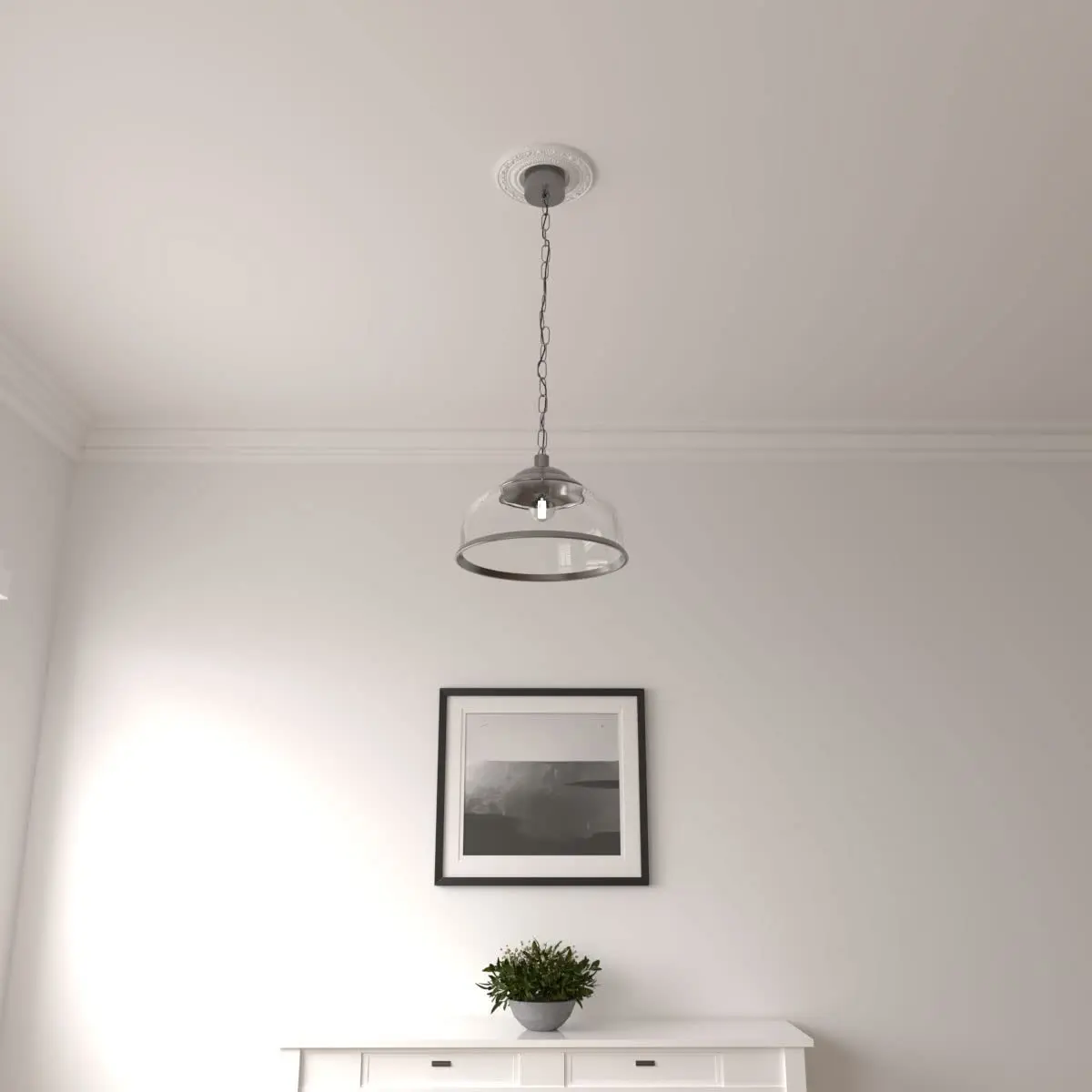 Ekena Millwork Andrea Ceiling Medallion 21cm (8 1/8") OD x 11cm (4 1/8") ID x 1.3cm (1/2") P - view 7