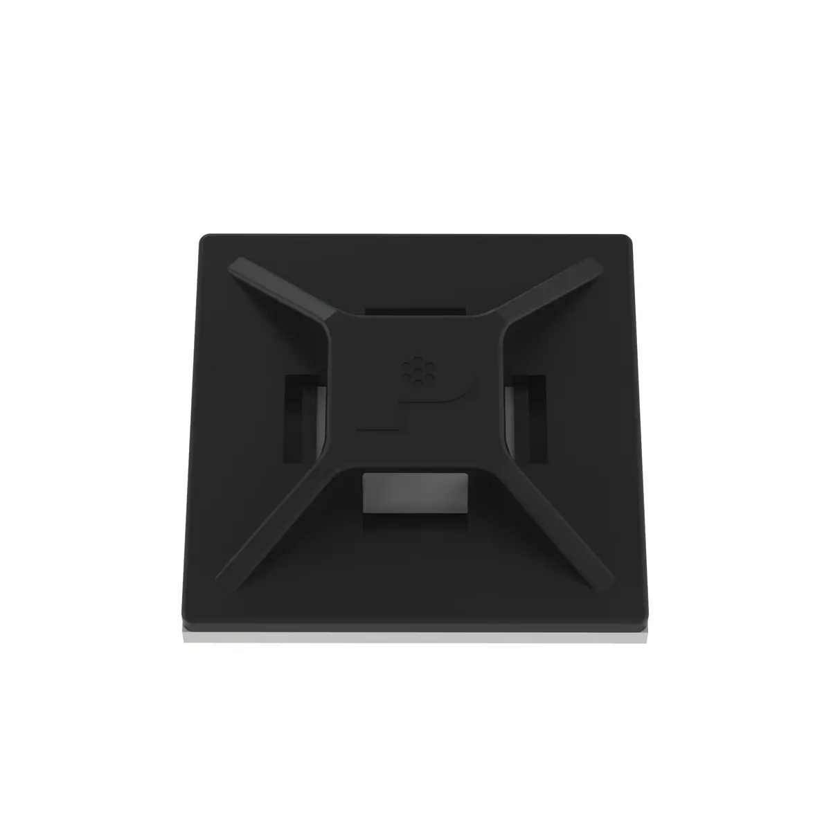 Panduit Cable Tie Mount, Adhesive Backed, 4-Way, High Temp, ABS, Black, 100-Pack | Reliable Wire Routing - main product image