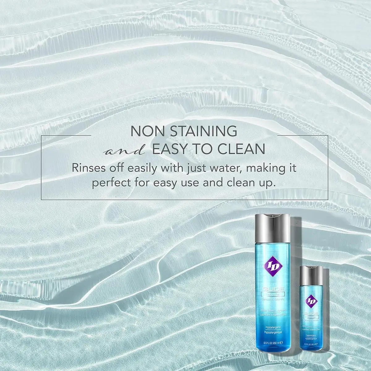 ID Lubricants ID Glide 2.2 fl oz Water Based Personal Lubricant Hypoallergenic for Men Women & Couples | Natural Feel - view 7