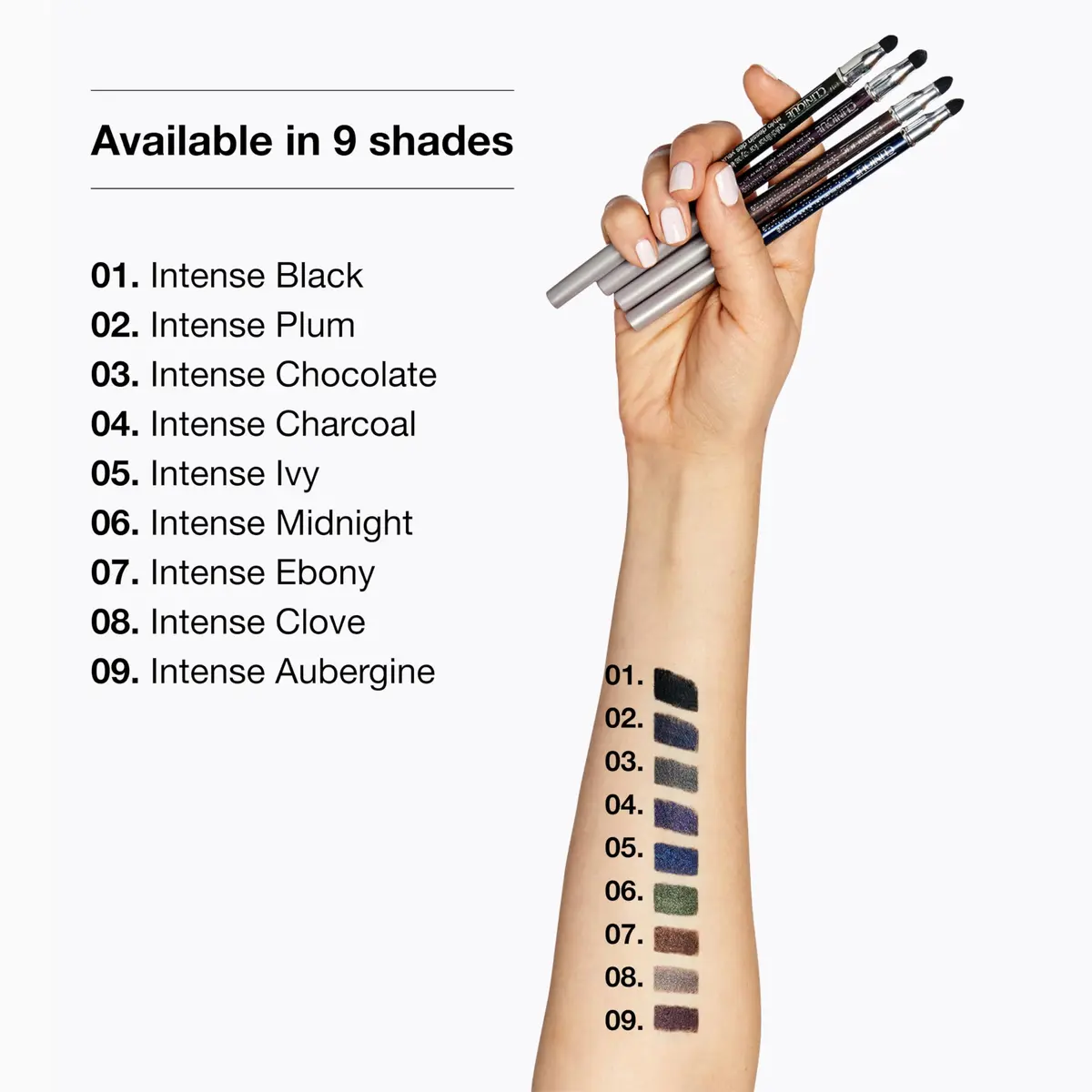 Clinique Quickliner For Eyes Intense Eyeliner Pencil | Water Resistant, Smudge Resistant + Safe For Sensitive Eyes, Intense Ebony - view 4