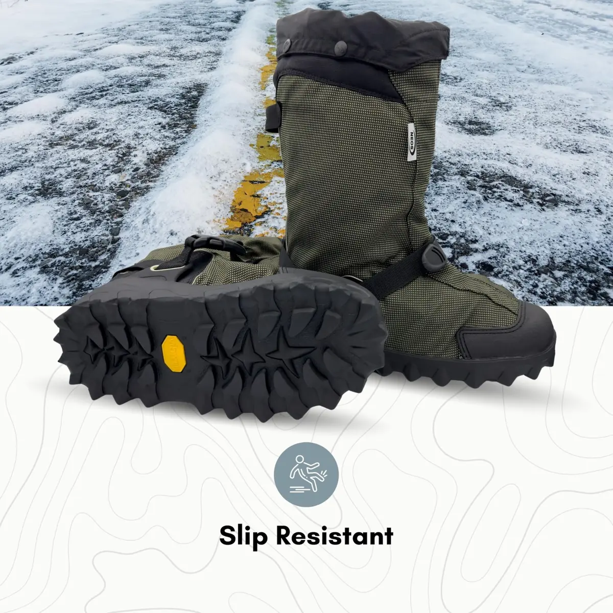 NEOS Navigator 5 Expandable Waterproof Snowshoes X-Small | Rugged Traction & Warmth - view 4