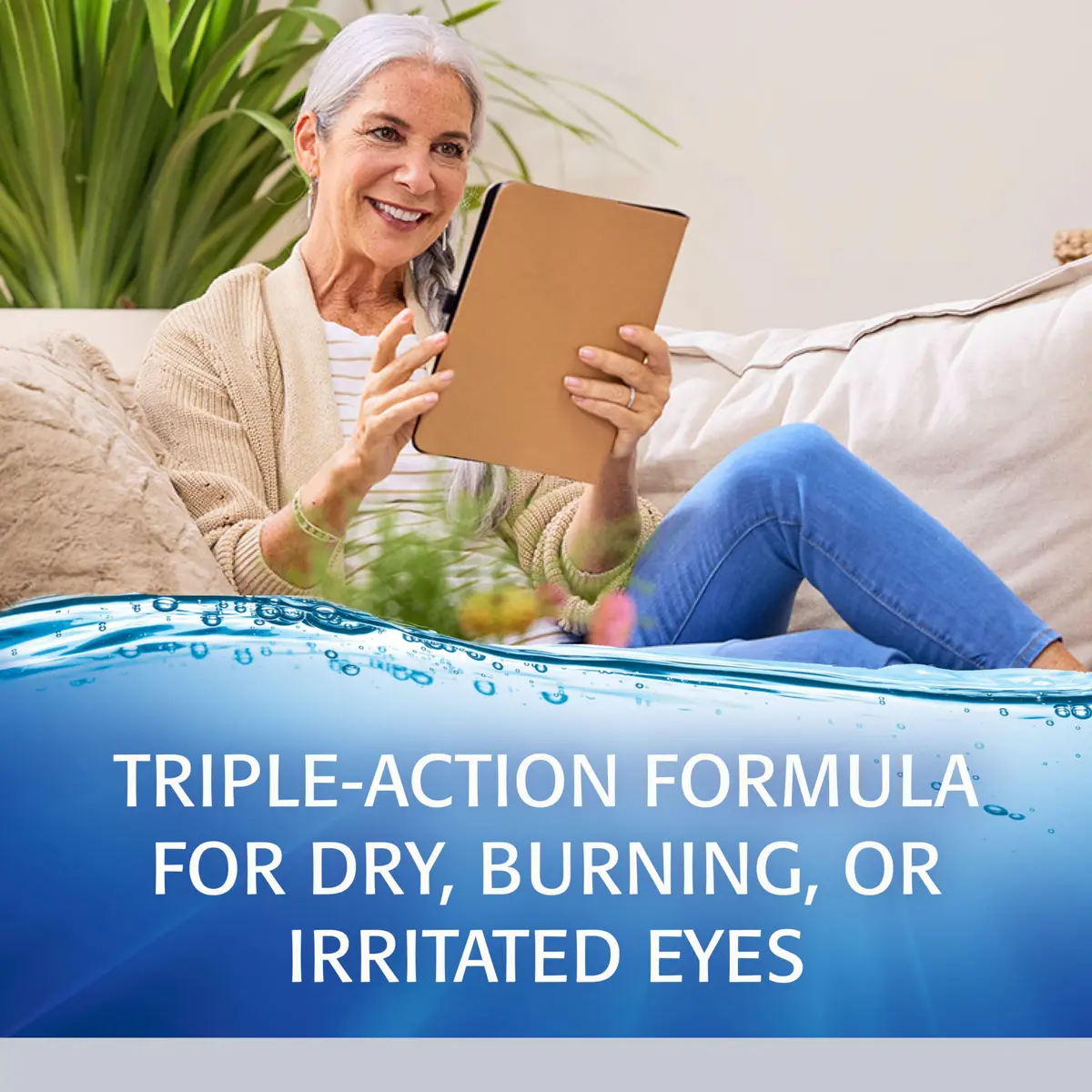 Refresh Optive Advanced Lubricant Eye Drops 20 mL | Triple-Action Relief for Dry Eyes - view 5