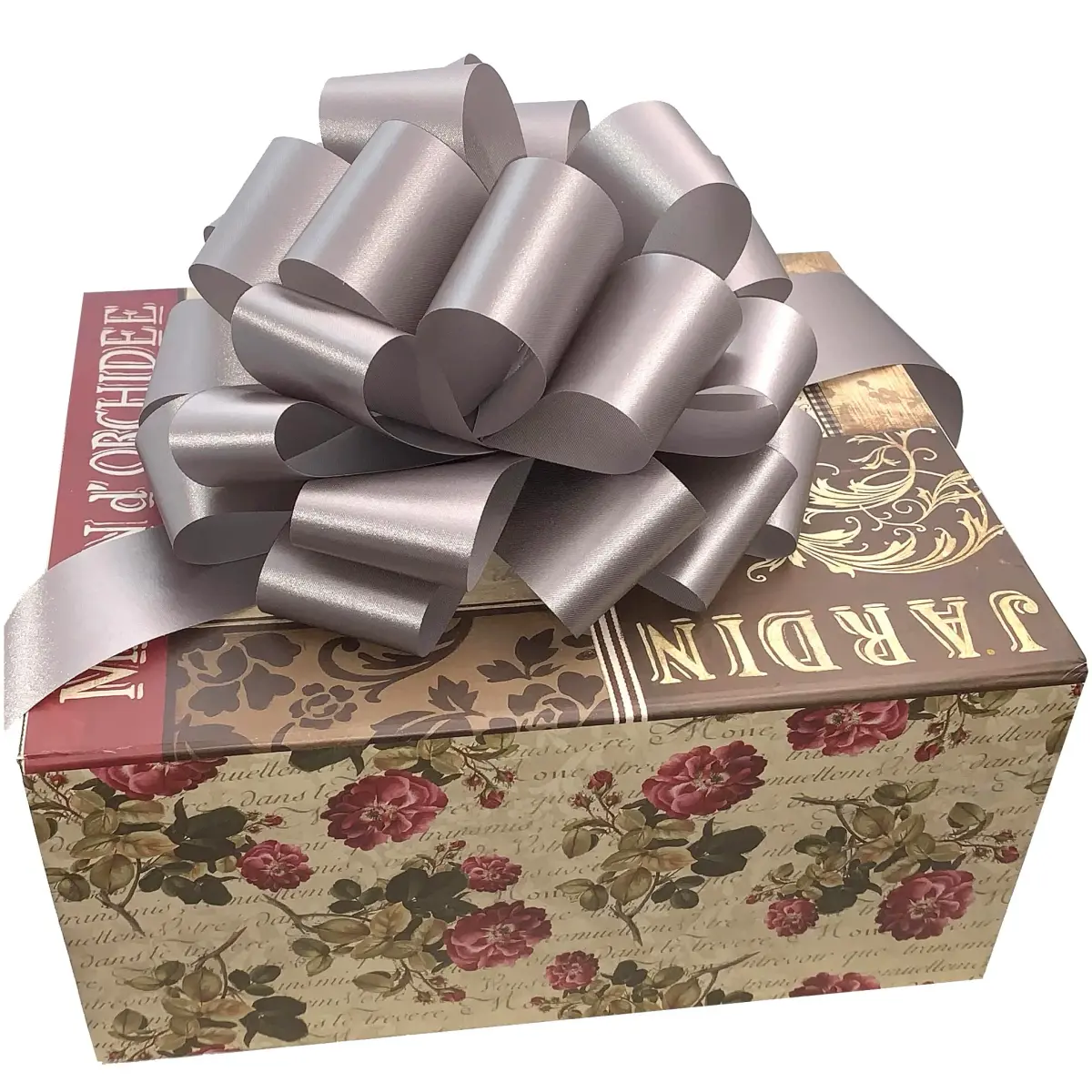 GiftWrap Etc. Large Silver Gift Pull Bows 9 Inch (22.86 cm) | Easy to Use, Reusable, Perfect for Large Gifts - view 5
