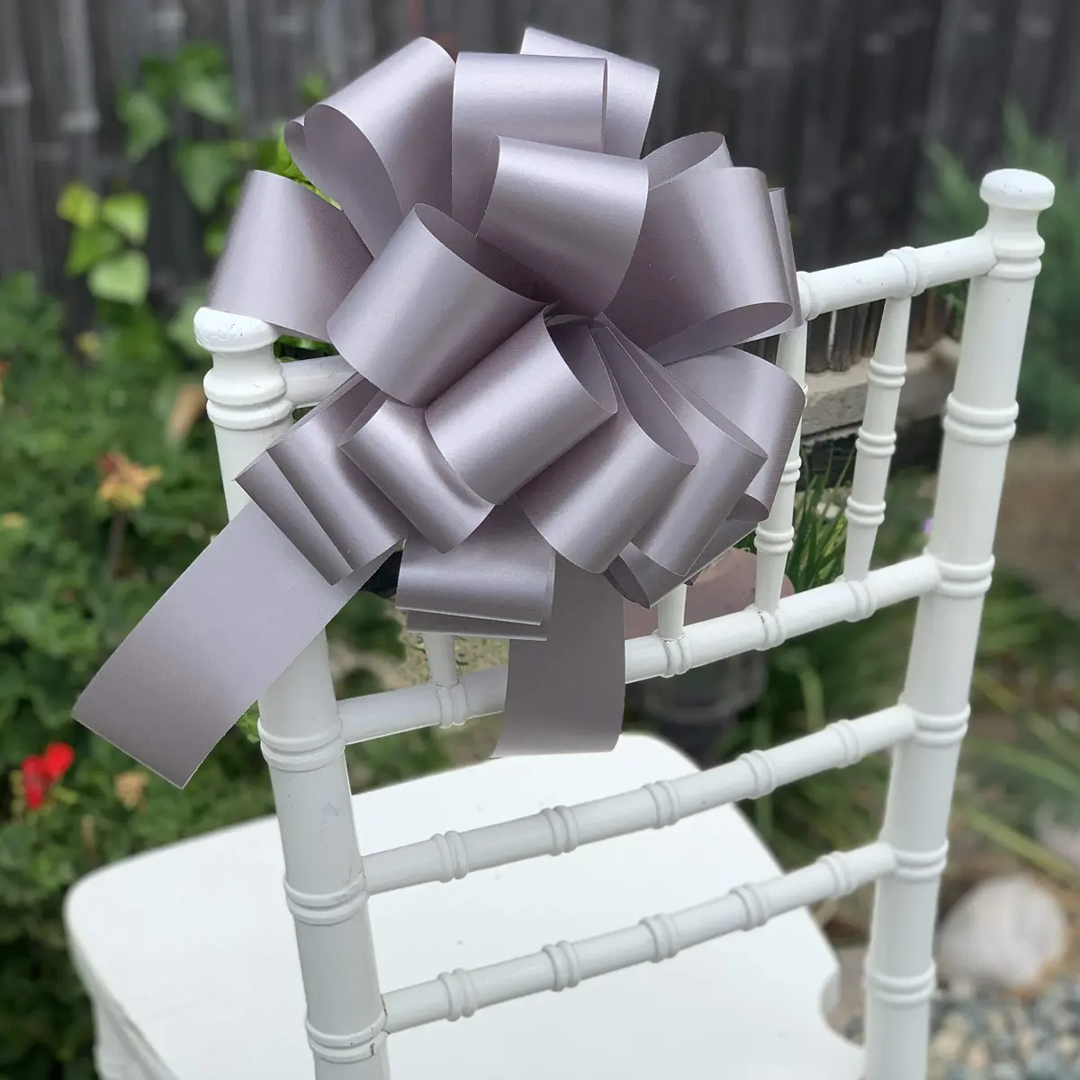 GiftWrap Etc. Large Silver Gift Pull Bows 9 Inch (22.86 cm) | Easy to Use, Reusable, Perfect for Large Gifts - view 3