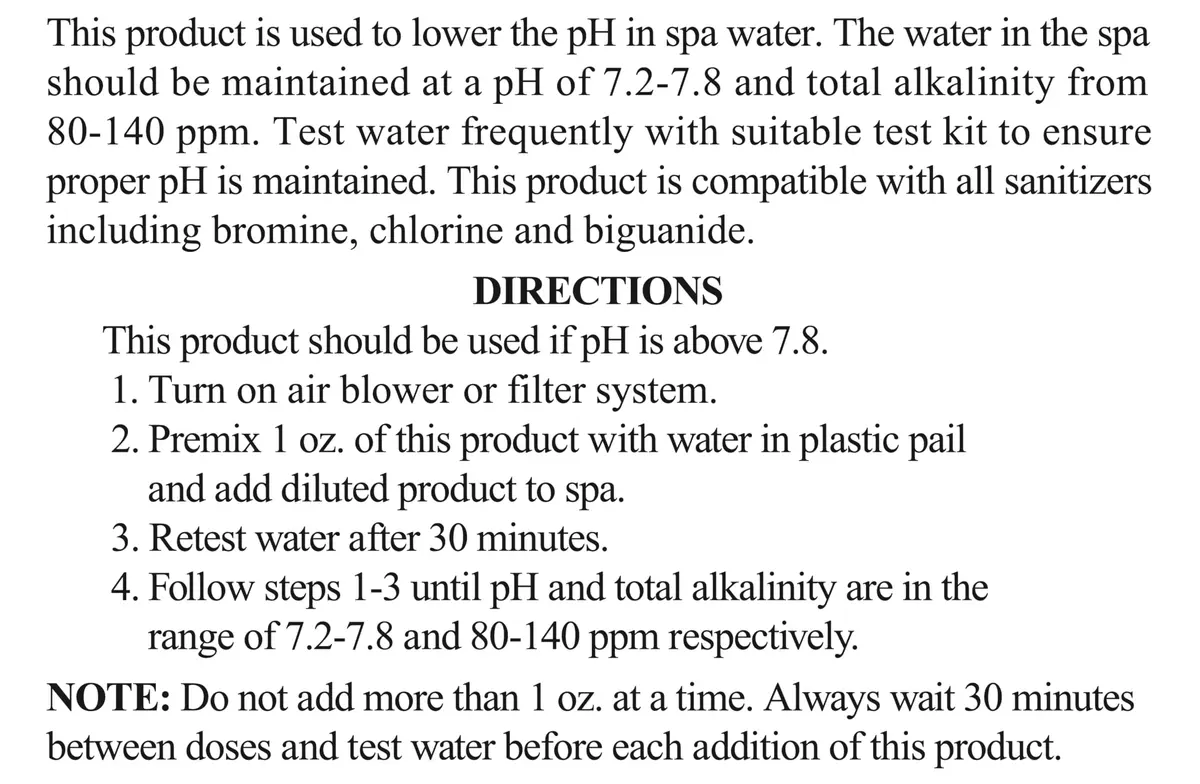 SpaChoice pH Decreaser 1.5-Pounds 2-Pack | Water pH & Alkalinity Adjustment - view 5