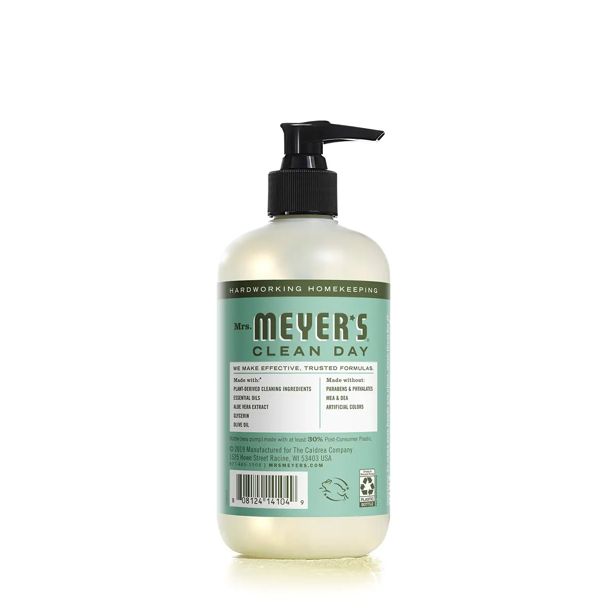 Mrs. Meyer's Clean Day Basil Hand Soap 370ml (12.5 Fl Oz) | Gentle & Moisturizing - view 3