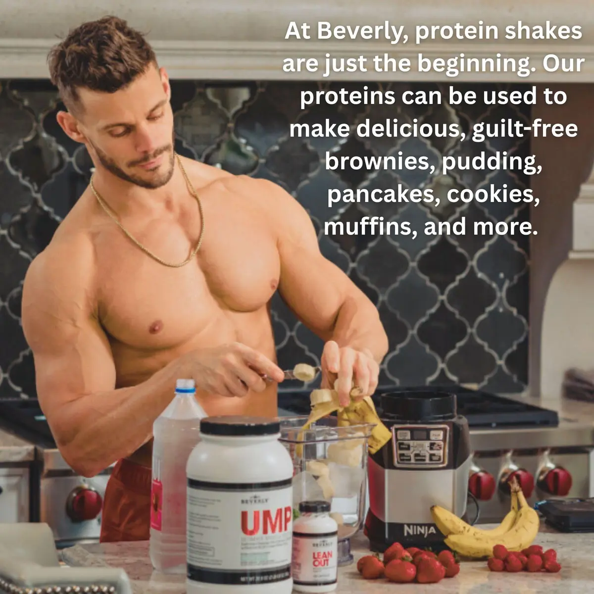 Beverly International UMP Protein Powder Rocky Road 32.8 oz | Supports Lean Muscle & Fat Burn - view 8