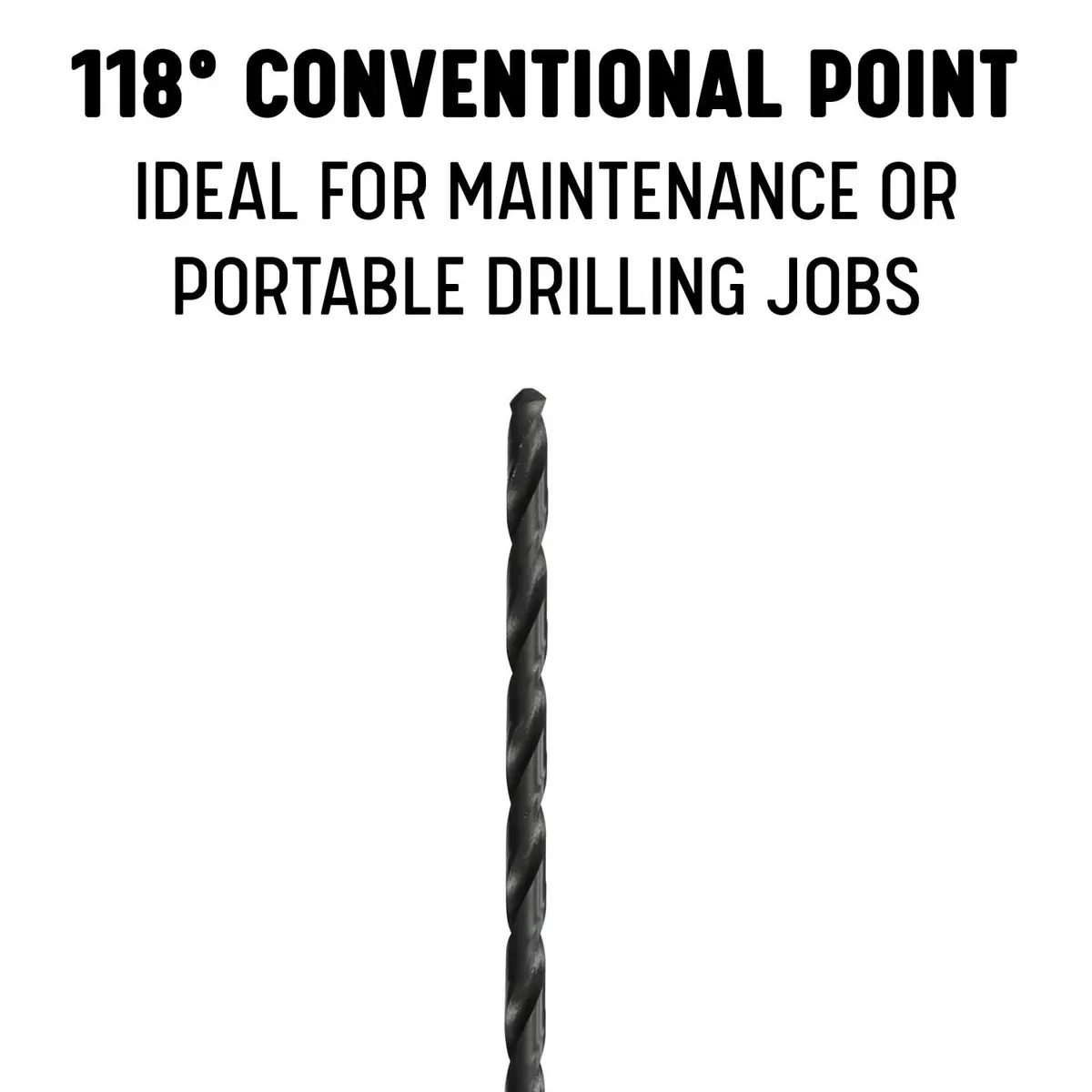 Drill America 15/32" x 8" High Speed Steel Extra Long Drill Bit, DWDDL Series | General Purpose, Extra Reach, Steel & Iron - view 3