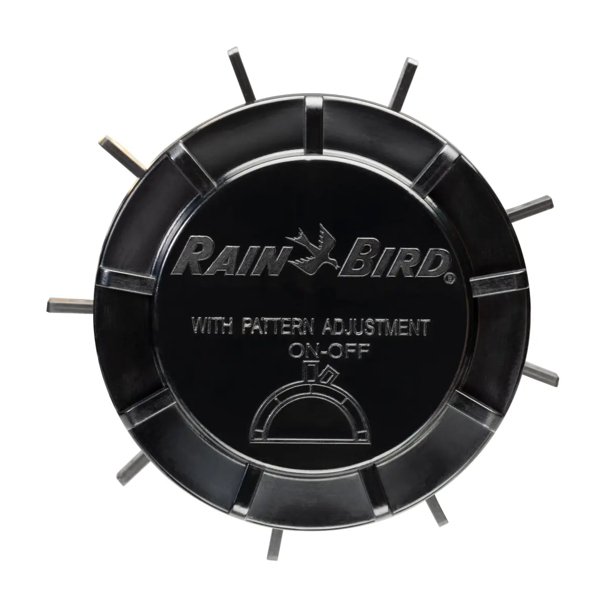 Rain Bird 9-Port Drip Manifold 1/2" NPT x 1/4" Drip, 25 PSI Adjustable Flow, Black | Connects up to nine 1/4" Drip irrigation tubes to a 1/2" riser - view 4