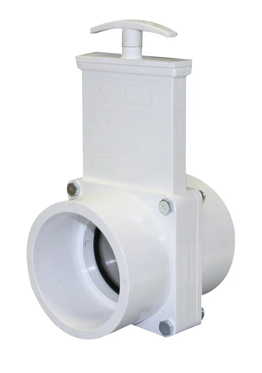 Valterra PVC Gate Valve 3" Slip | Unrestricted flow, quick shut-off, ideal for liquids & gases - main product image