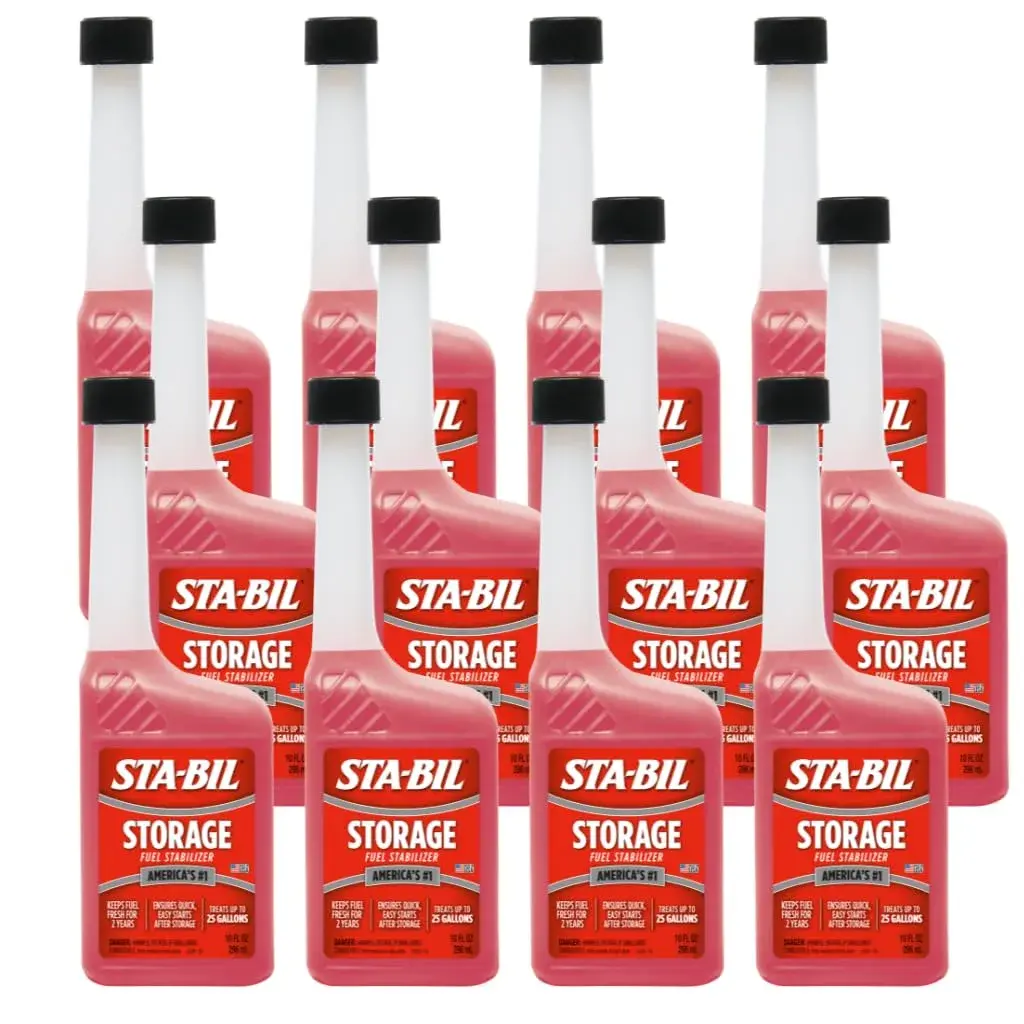 STA-BIL Storage Fuel Stabilizer 10 fl oz (12-Pack) | Keeps Fuel Fresh for 24 Months - main product image