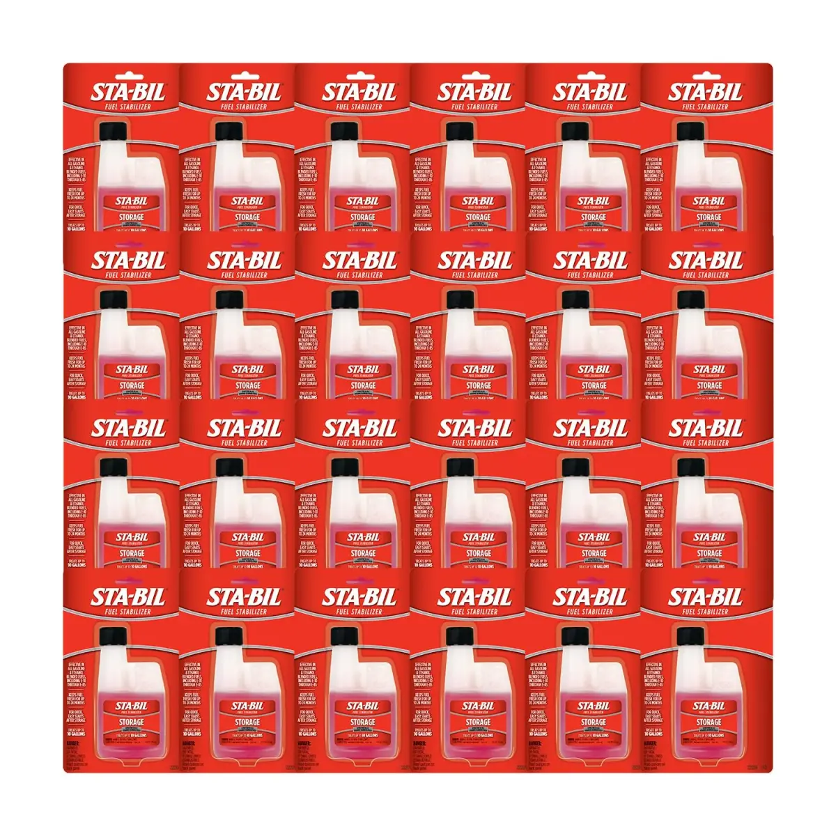 STA-BIL Storage Fuel Stabilizer 4 oz (118 ml) Bottles — 24-Pack | Keeps Fuel Fresh for 2 Years - main product image