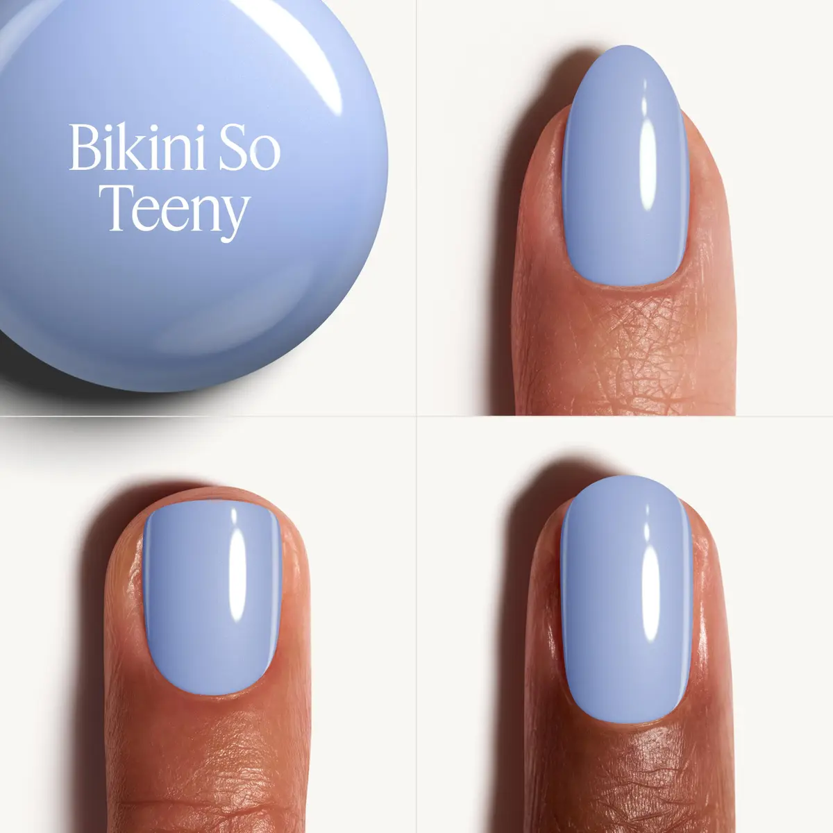 essie Nail Polish Bikini So Teeny 0.46 Fl Oz | Glossy Sparkling Blue, Trendy & Durable - view 3