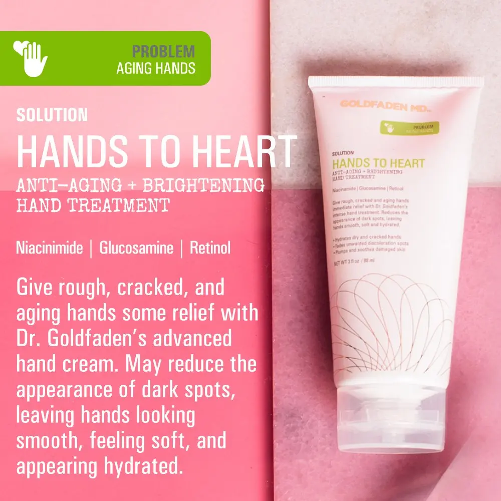 GOLDFADEN MD Hands To Heart Anti-Aging Hand Treatment 89ml (3 fl oz) | Brightens and Hydrates Dry Skin - view 2