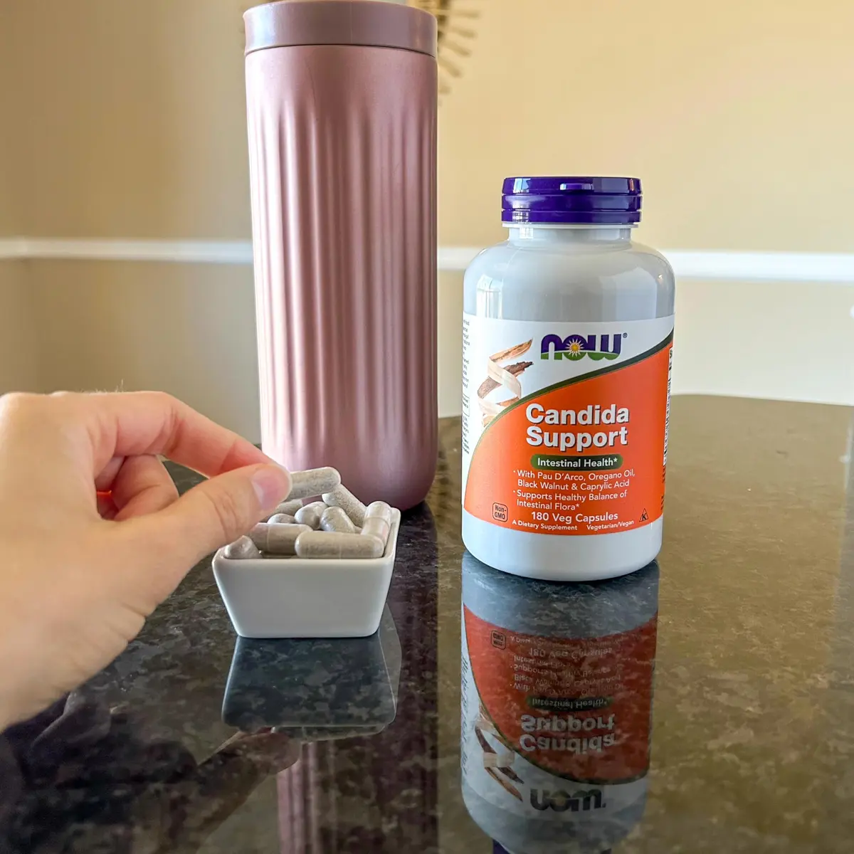 NOW Supplements Candida Support with Pau D'Arco, Oregano Oil, 90 Veg Caps | Supports Gut Balance & Intestinal Flora - view 7
