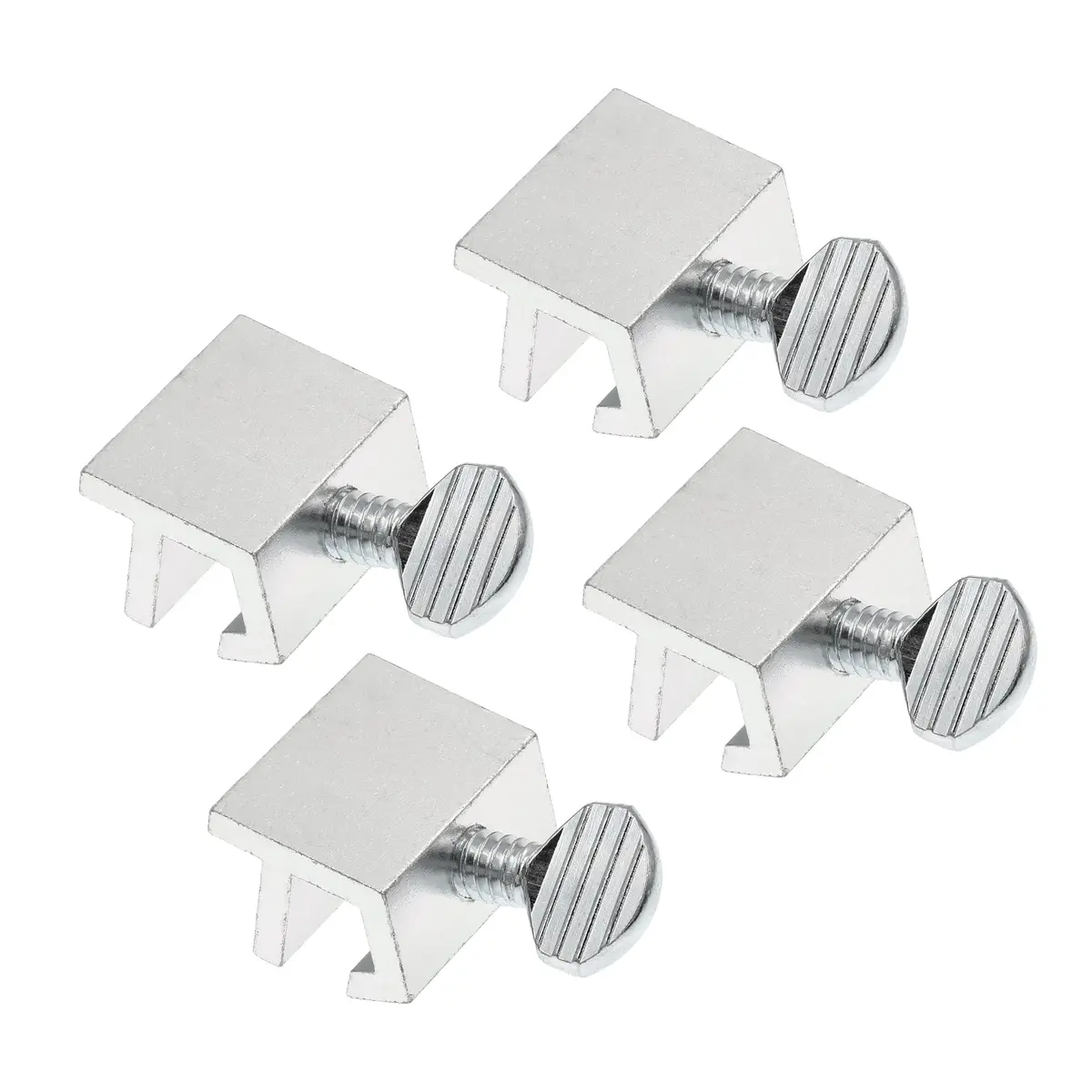 Prime-Line Sliding Window Security Lock for 1/8 in. Rail, Aluminum (4 Pack) | Secure & Ventilate Windows - main product image