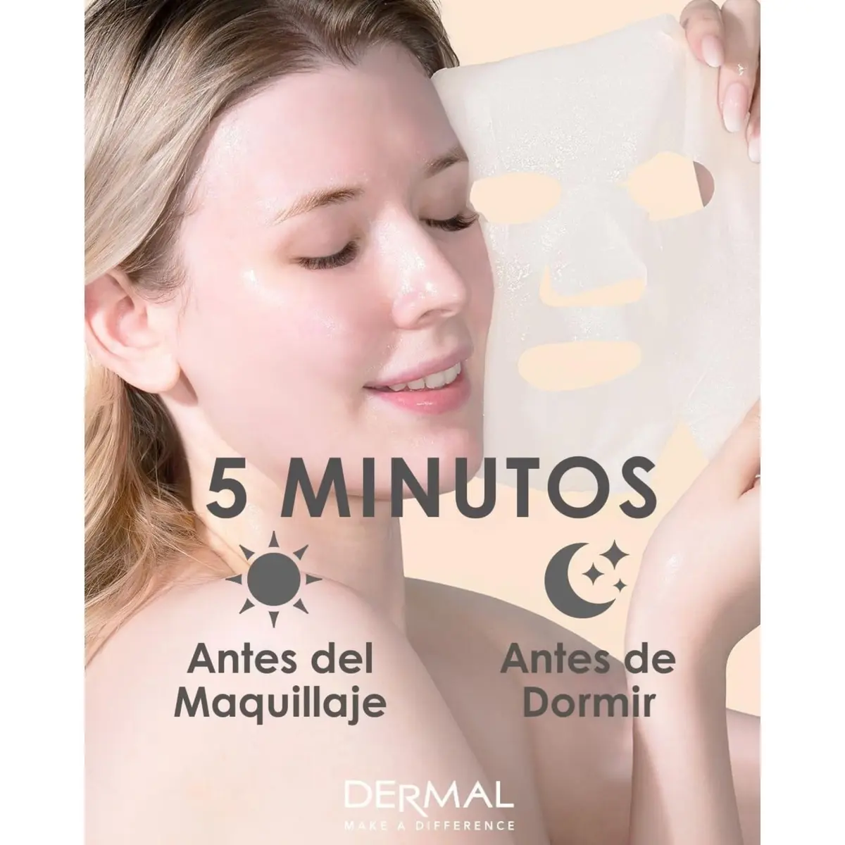DERMAL 16 Collagen Korean Essence Sheet Mask Variety Pack, 23ml (0.78 Fl Oz) | Hydrating, Soothing, Brightening - view 7