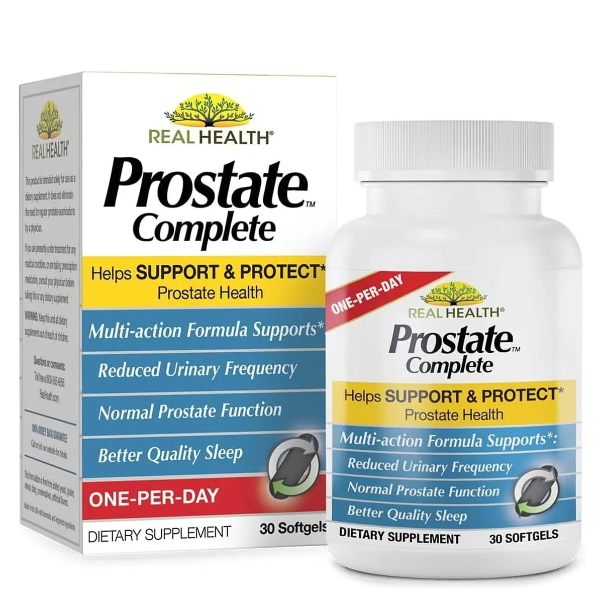 Real Health Prostate Complete - Prostate Health Supplements for Men, 30 Ct | Supports Healthy Prostate & Urinary Flow - main product image