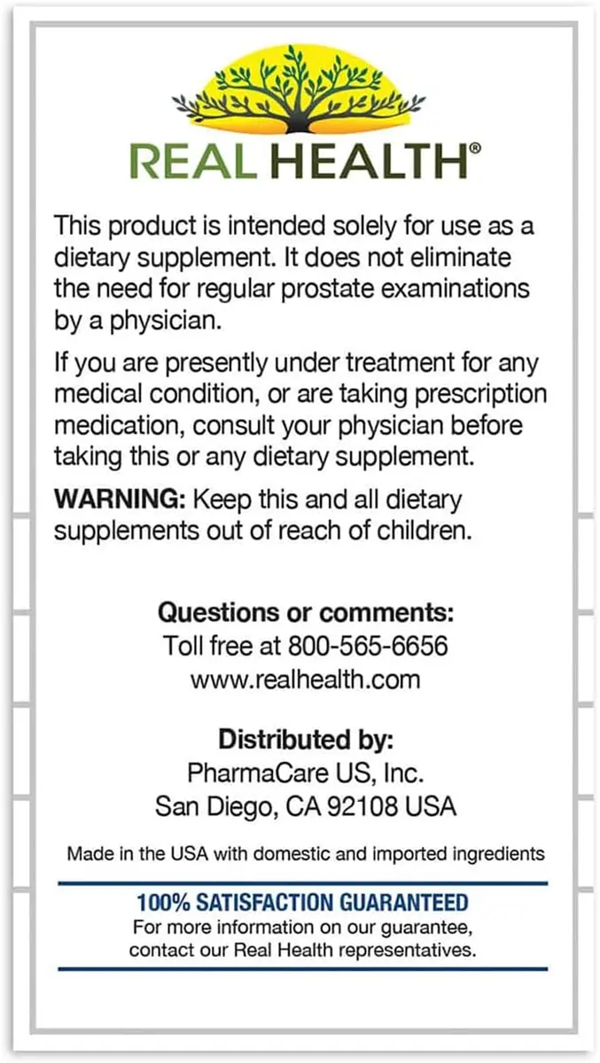 Real Health Prostate Complete - Prostate Health Supplements for Men, 30 Ct | Supports Healthy Prostate & Urinary Flow - view 7