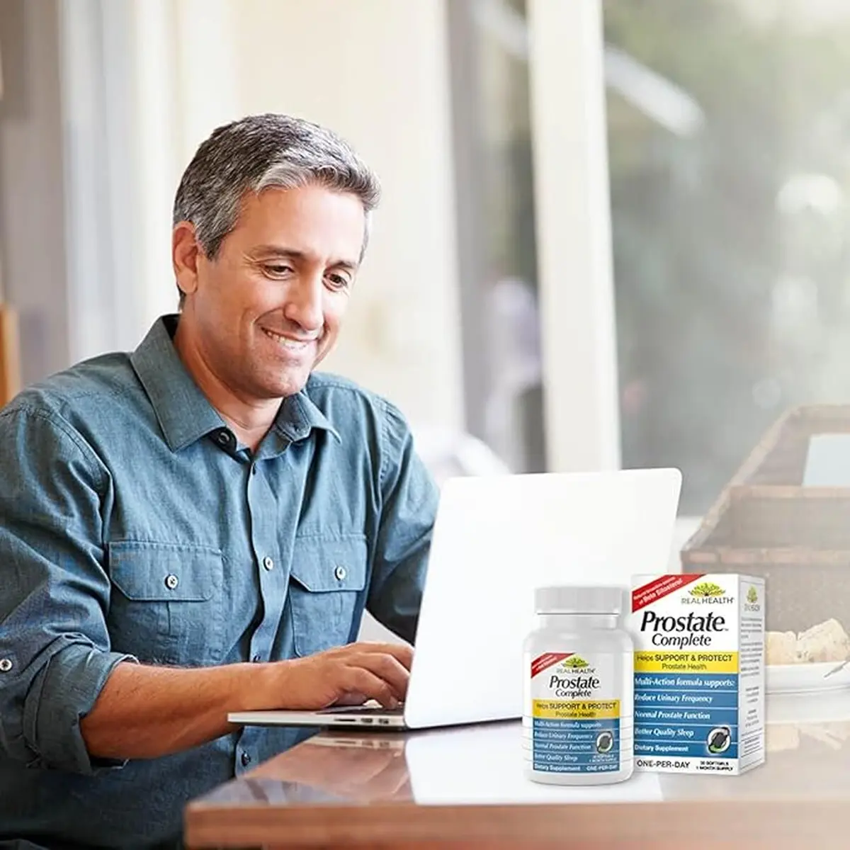Real Health Prostate Complete - Prostate Health Supplements for Men, 30 Ct | Supports Healthy Prostate & Urinary Flow - view 3