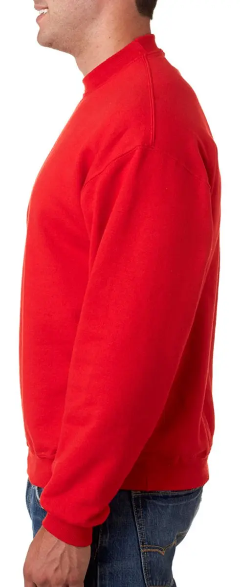 Jerzees Adult 9.5 oz. Super Sweats® NuBlend® Fleece Crew S SAFETY GREEN | Pill-Resistant Sweatshirt (70-120 chars) - view 3