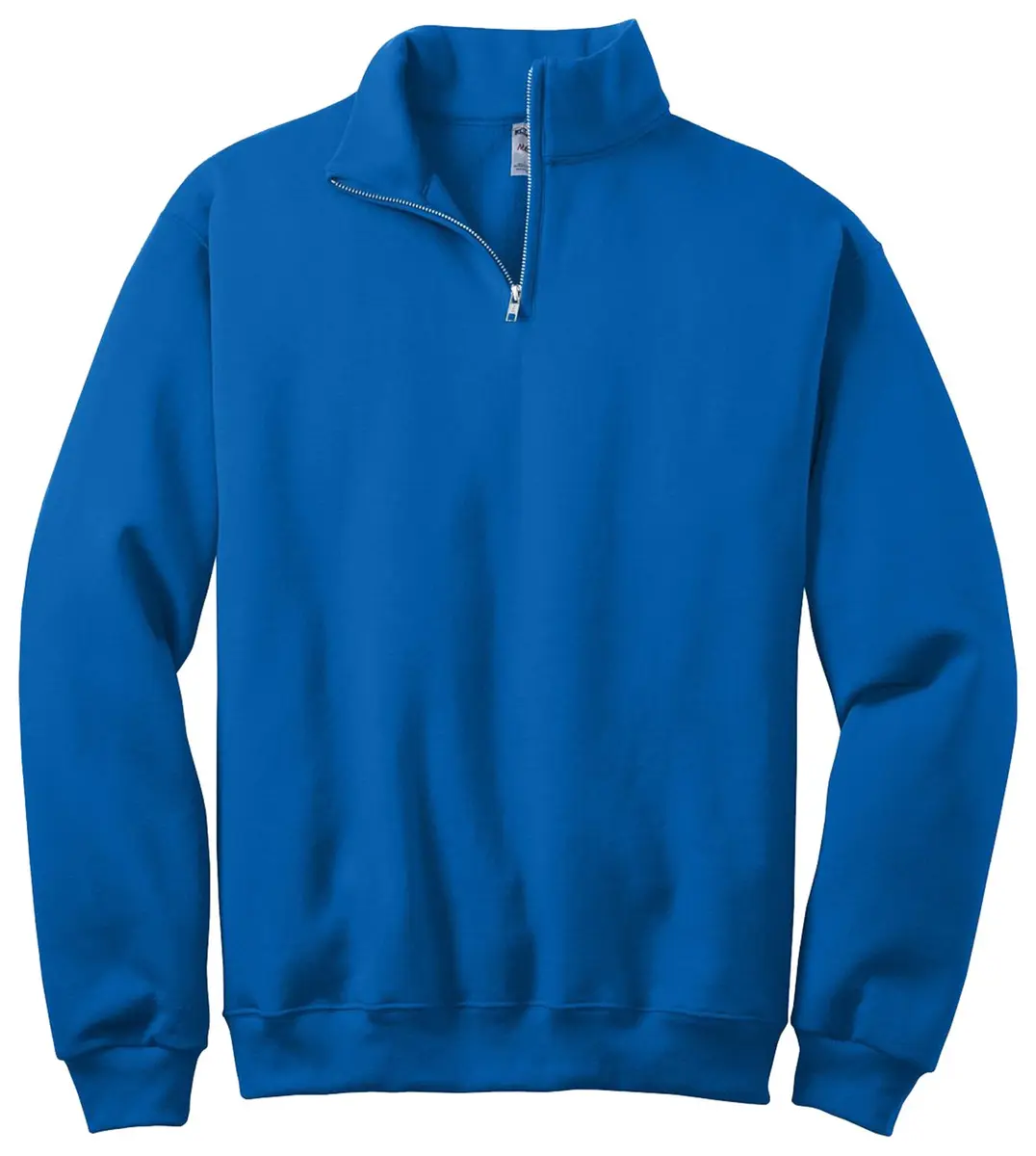 Jerzees NuBlend 1/4-Zip Cadet Collar Sweatshirt 8 oz. | Preshrunk Cotton/Polyester, Long Sleeve, Royal - main product image