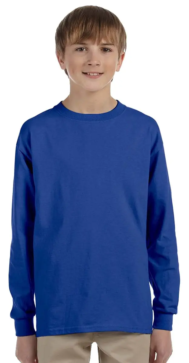 Jerzees Heavyweight Blend Long Sleeve T-Shirt | 50/50 Cotton-Polyester, Crew Neck, Casual Fit, Sizes Small to XL, USA Import - main product image